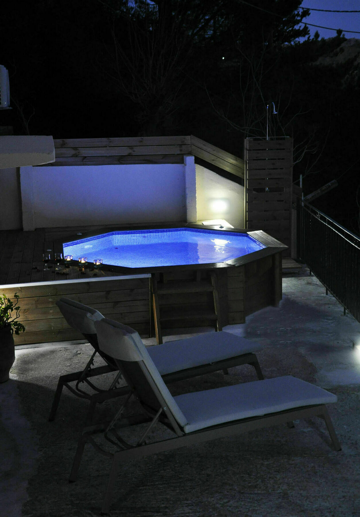 Villa Lakki Heated Round Pool Jacuzzi Lákkoi Kültér fotó